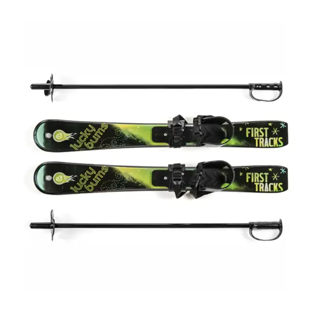 Lucky Bums Beginner Skis + Poles Toddler 3 Lucky Bums Beginner Skis + Poles Toddler