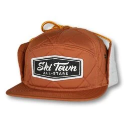 Ski Town All Stars Red Square Flap Hat