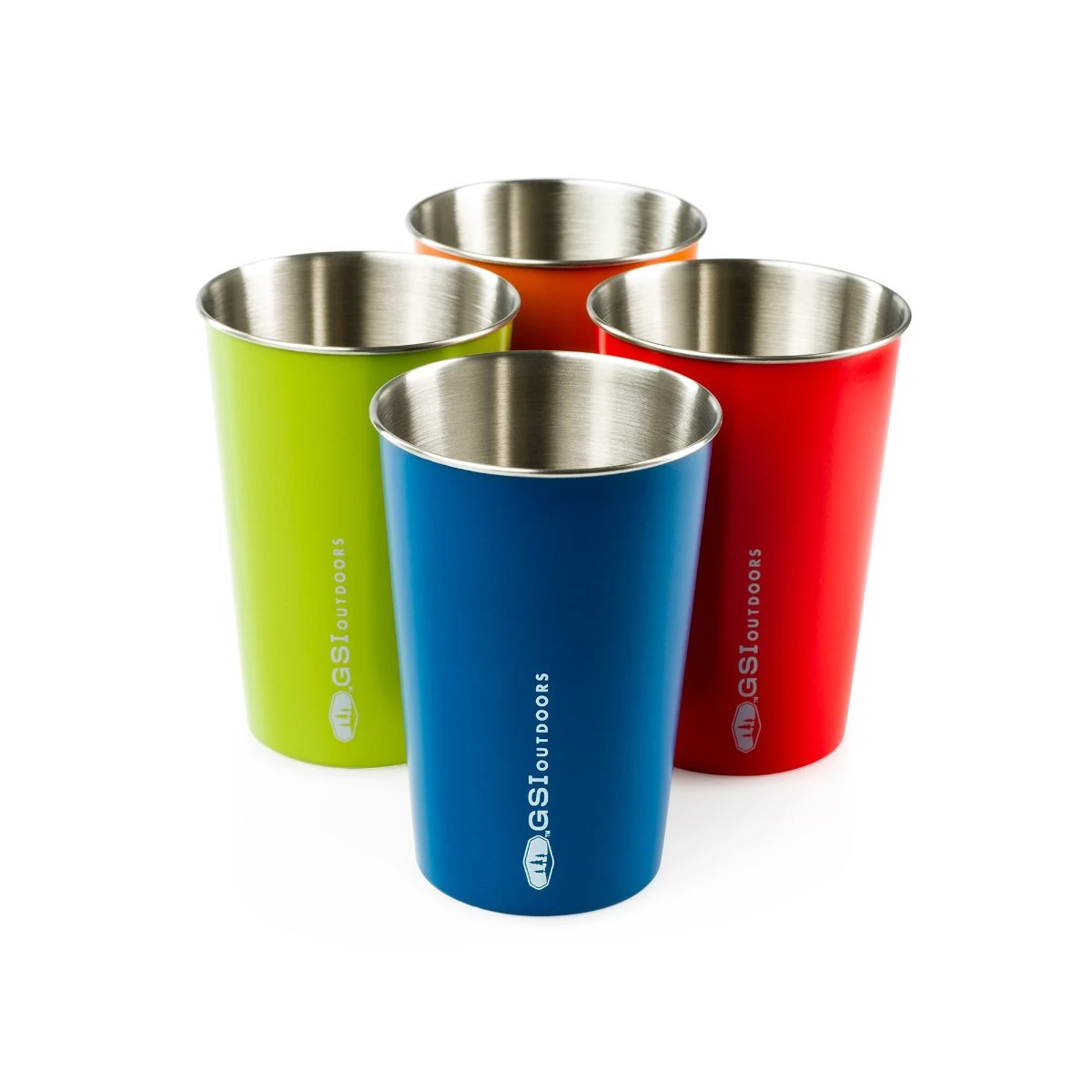 GSI Outdoors Glacier Stainless Pint Set- Multi 3 GSI Outdoors Glacier Stainless Pint Set- Multi